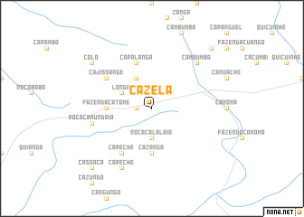 map of Cazela