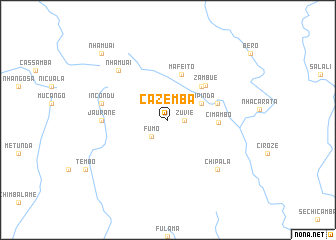 map of Cazemba