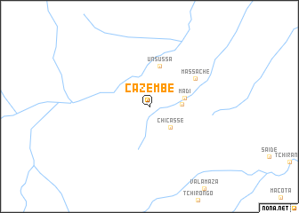 map of Cazembe