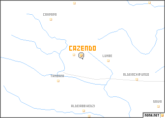 map of Cazendo