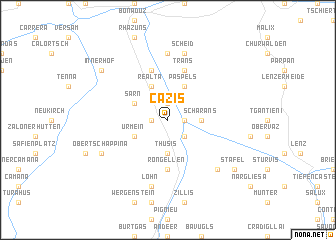 map of Cazis