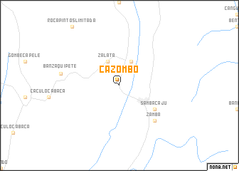 map of Cazombo
