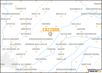 map of Cazzano