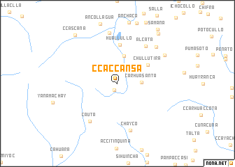 map of Ccaccansa