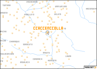 map of Ccaccenccolla