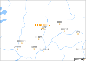 map of Ccachiña