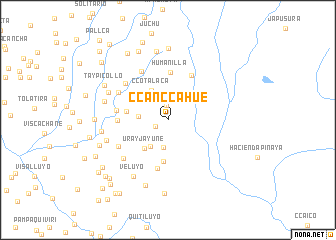 map of Ccanccahue