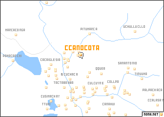 map of Ccanocota