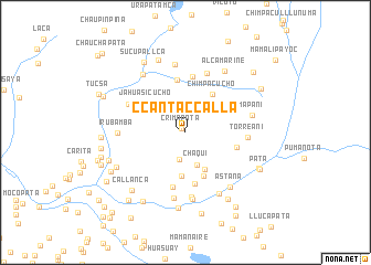 map of Ccantaccalla