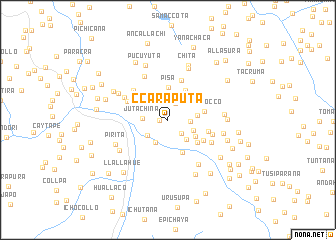 map of Ccaraputa