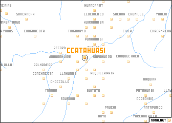 map of Ccatahuasi