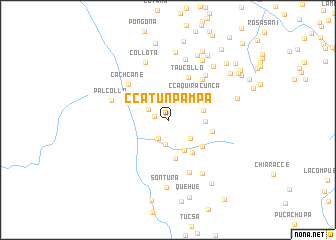 map of Ccatun Pampa