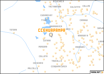 map of Ccehua Pampa