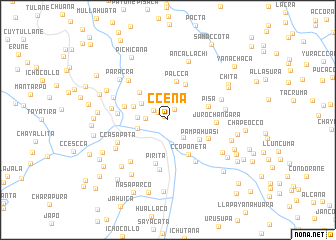 map of Ccena