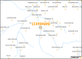 map of Ccerohuasi