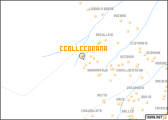 map of Ccollccorana