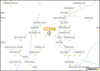 map of Ccoña