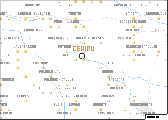 map of Ceairu