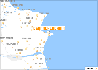 map of Ceann Chlochair