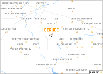 map of Céaucé