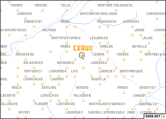 map of Ceaux