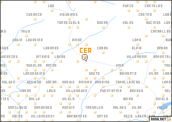 map of Cea