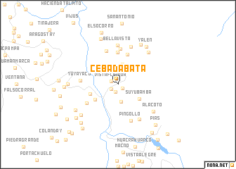 map of Cebadabata