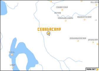 map of Cebada Camp