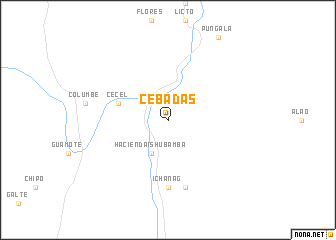 map of Cebadas