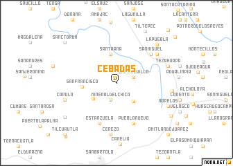 map of Cebadas