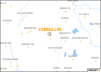 map of Cebadillas