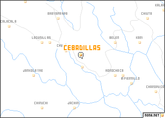 map of Cebadillas