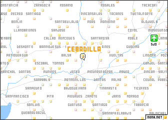 map of Cebadilla