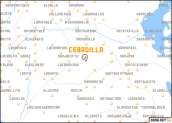 map of Cebadilla