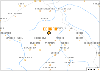 map of Cebano