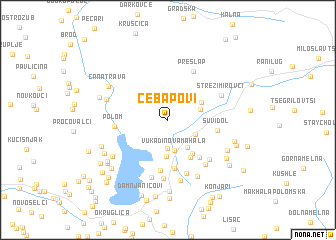 map of Ćebapovi