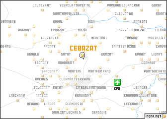 map of Cébazat