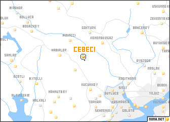 map of Cebeci