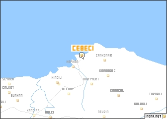 map of Cebeci