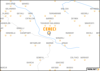 map of Cebeci