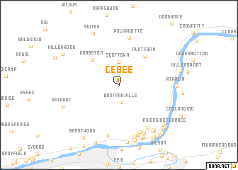 map of Cebee