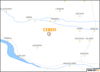 map of Cebeņi