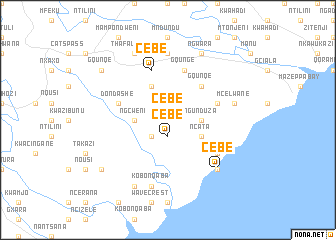 map of Cebe