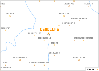 map of Cebollas