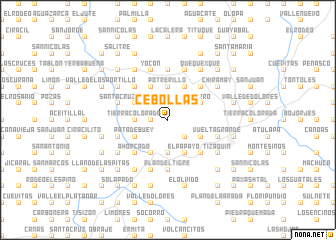 map of Cebollas