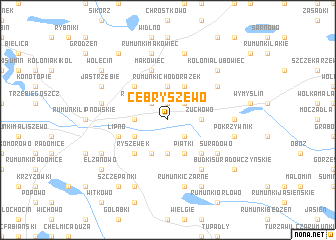 map of Cebryszewo