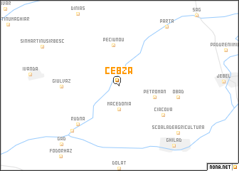 map of Cebza