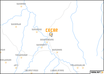 map of Cecar