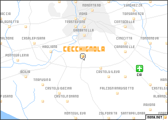 map of Cecchignola