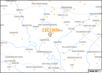 map of Cecchini